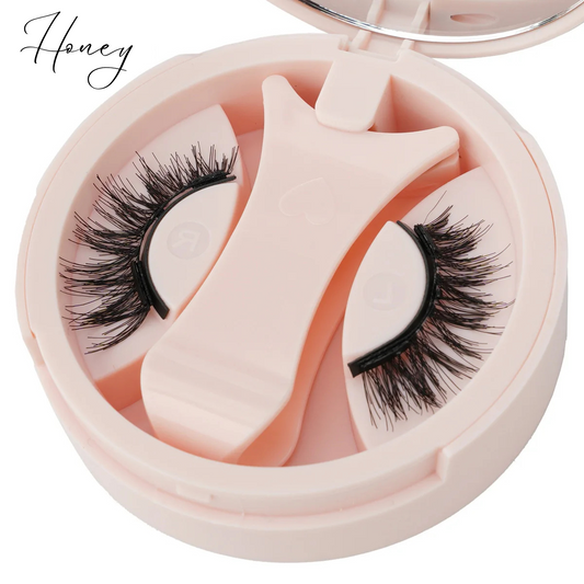 🍯 Honey – Flirty Everyday Magnetic Lashes (1 Pairs + Mirror Case)