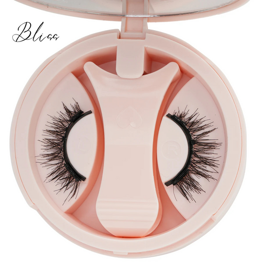 🤍 Bliss – Everyday Comfort Magnetic Lashes (1 Pairs + Mirror Case)