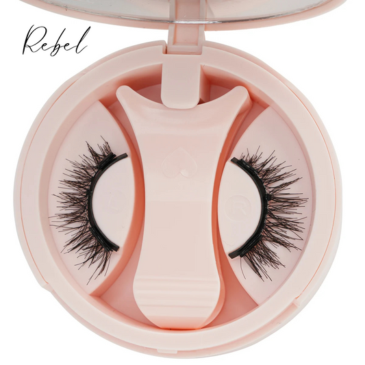 🔪 Rebel – Edgy Spiked Magnetic Lashes (1 Pairs + Mirror Case)