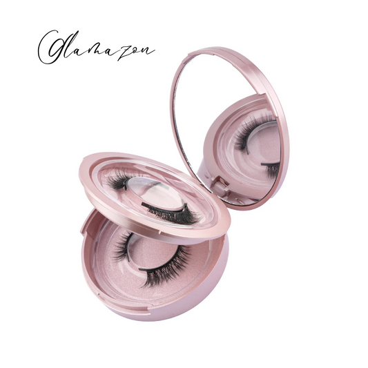 👑 Glamazon – Full Volume Statement Magnetic Lashes (2 Pairs + Mirror Case)