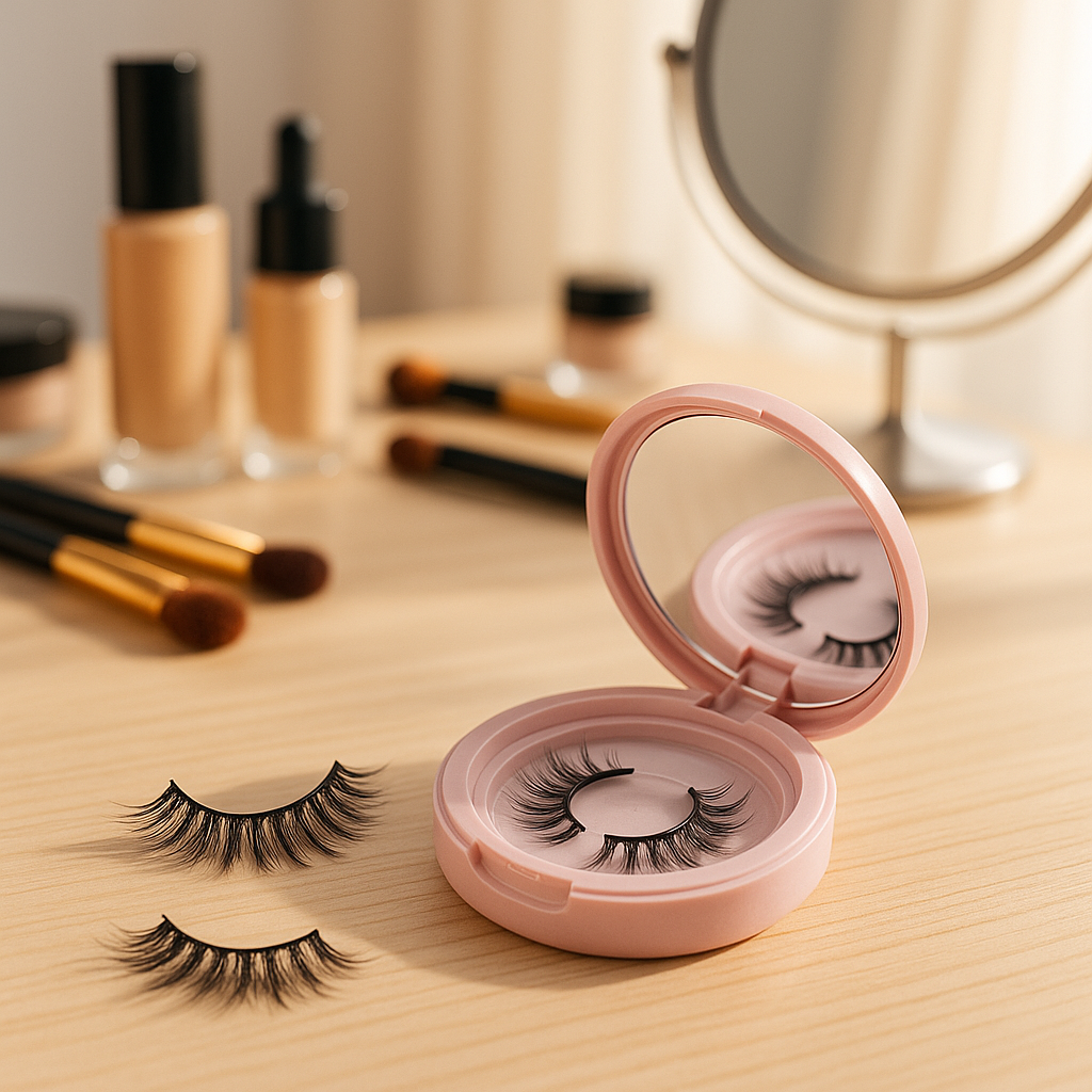 š Glamazon ā Full Volume Statement Magnetic Lashes (2 Pairs + Mirror Case)