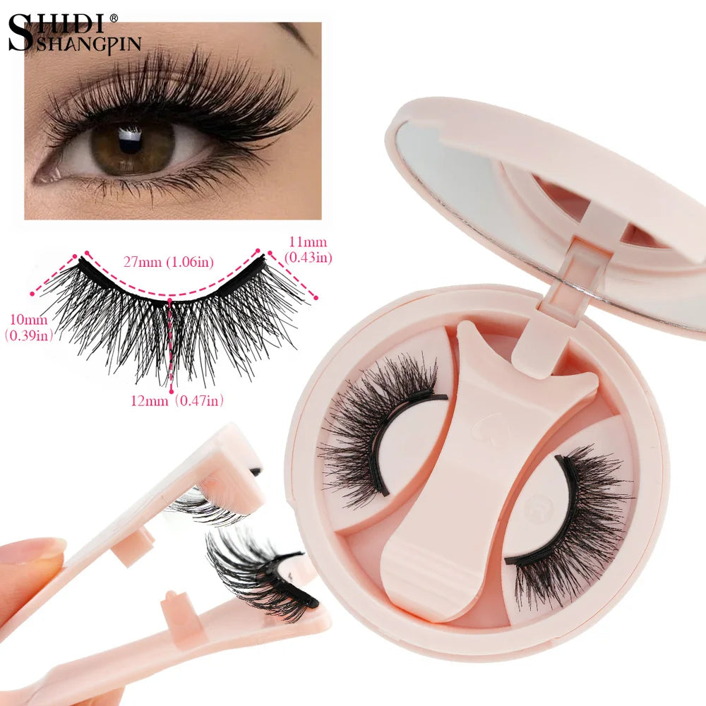 š Dusk ā Soft Evening Glam Magnetic Lashes (1 Pairs + Mirror Case)
