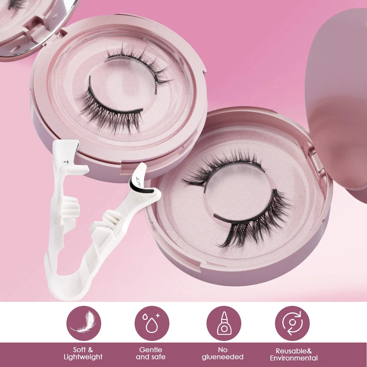 š Glamazon ā Full Volume Statement Magnetic Lashes (2 Pairs + Mirror Case)