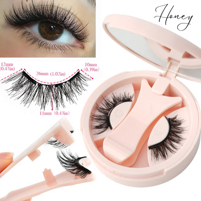 🍯 Honey – Flirty Everyday Magnetic Lashes (1 Pairs + Mirror Case)