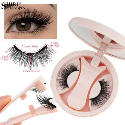 🌃 Dusk – Soft Evening Glam Magnetic Lashes (1 Pairs + Mirror Case)